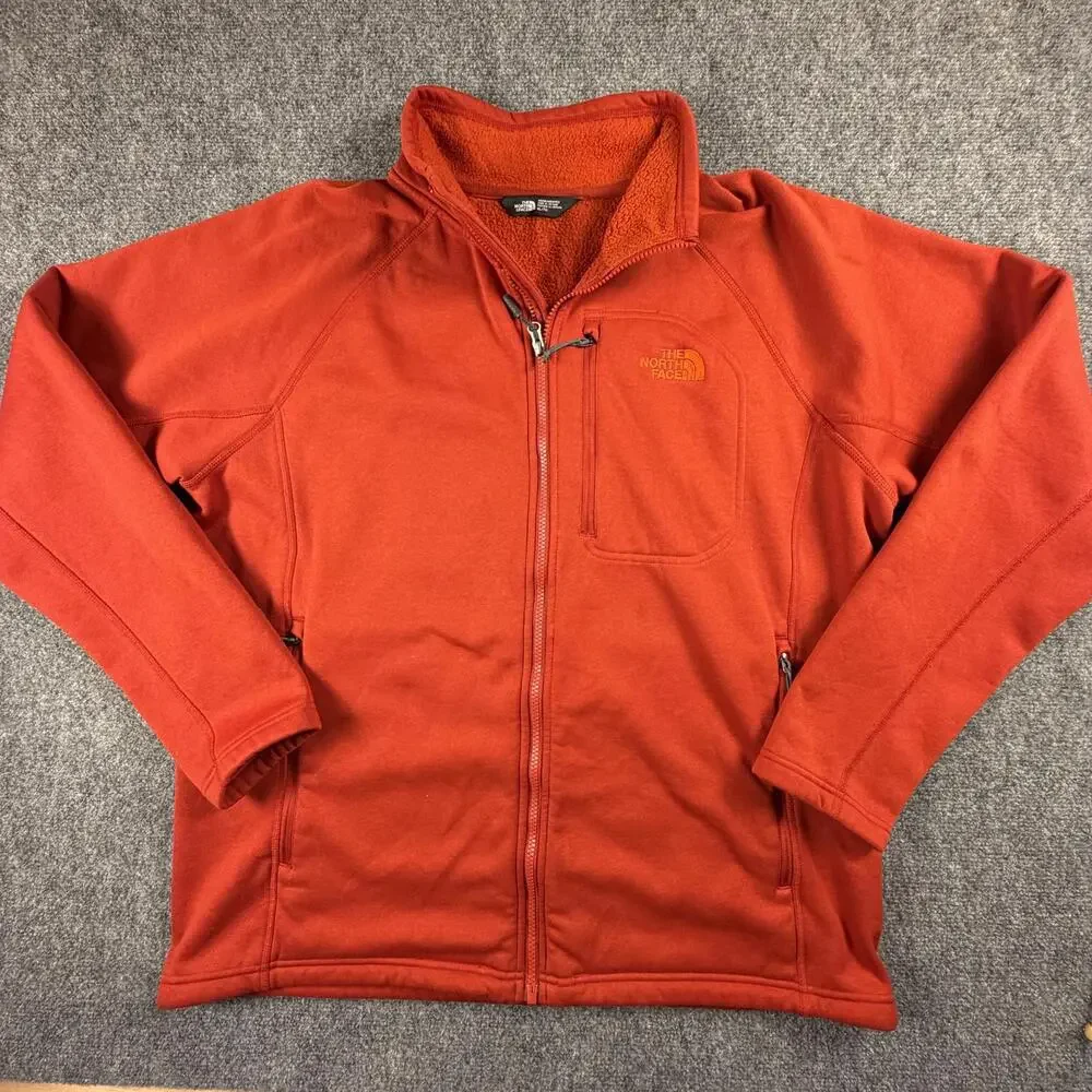 The North Face Men's Red Fleece Jacket XL‎ Extra Large #995